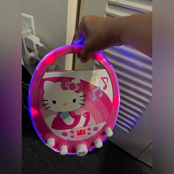 Hello Kitty Disco Party CDG Karaoke Machine CD Player No Microphone, Tested - Picture 5 of 12